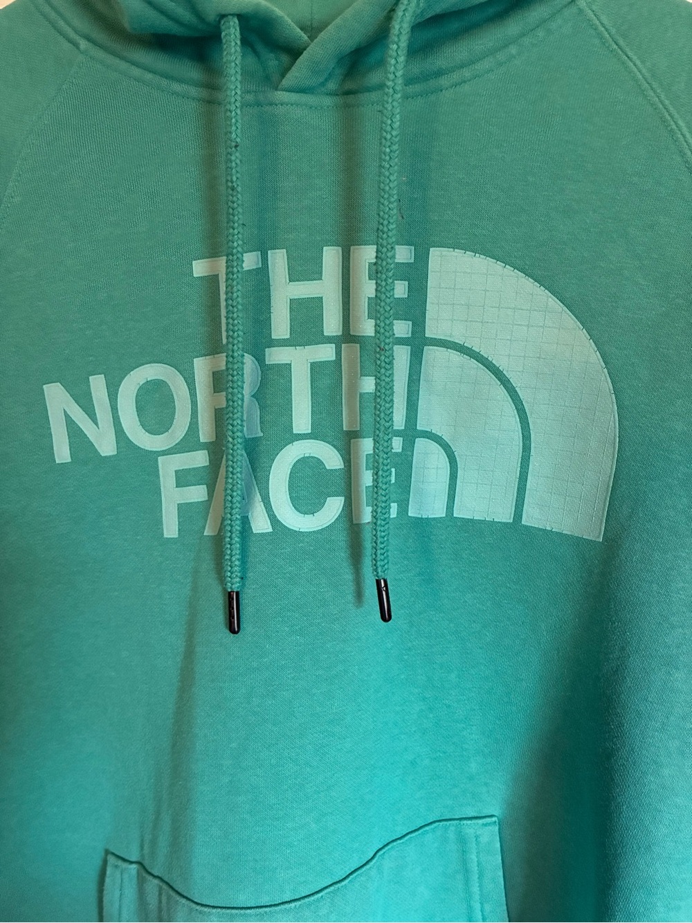 💥Comfy💥The North Face Women’s Teal Crewneck Hoodie - Picture 3 of 14
